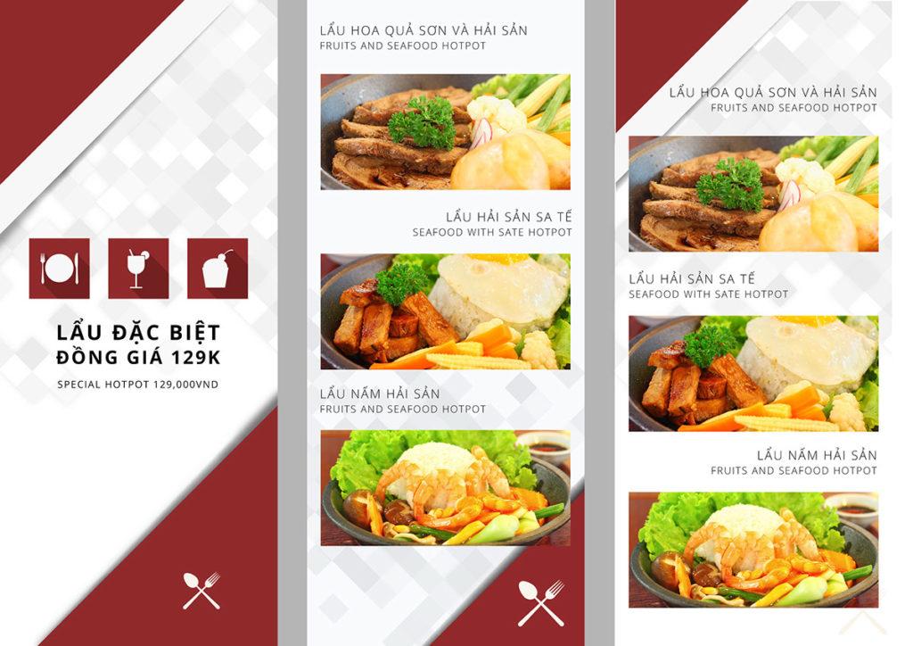 Dịch vụ thiết kế menu giá rẻ tại Hà Nội 2 Mẫu menu nhà hàng lẩu đặc biệt